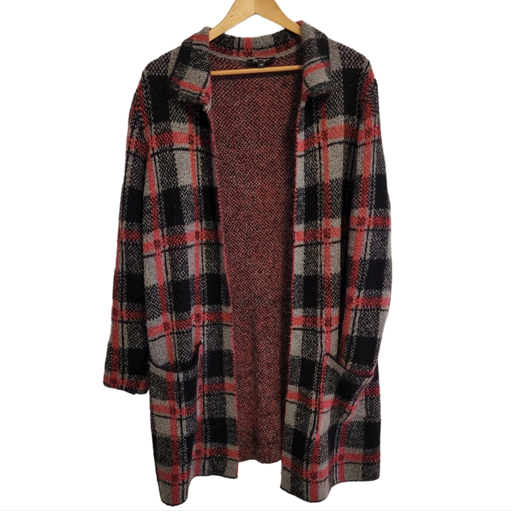 Lily Morgan Plaid Long Shacket (Large)